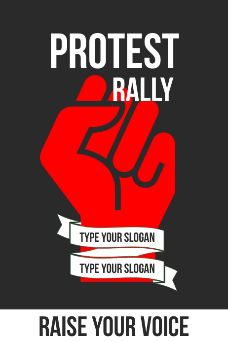 Protest Rally Poster Template | PosterMyWall