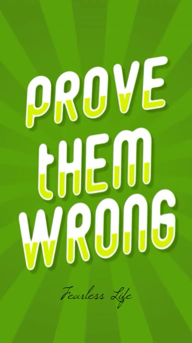 Prove Them Wrong funny quote instagram story template