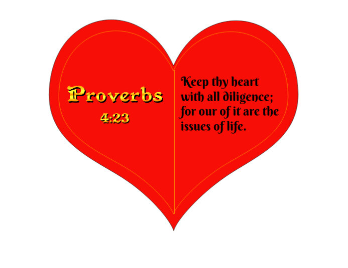 Proverbs 4:23 Løbeseddel (US Letter) template