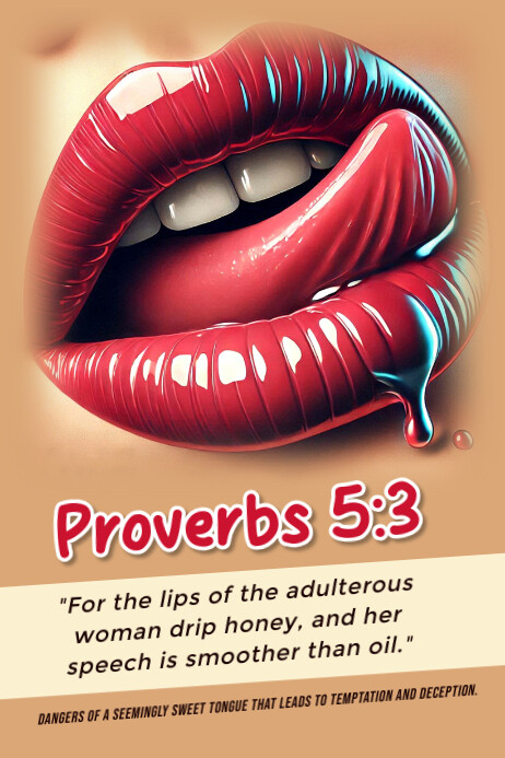 Proverbs 5:3 Template | PosterMyWall