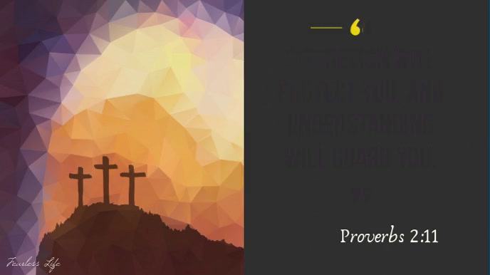 Copy of Proverbs Biblical Quote Reveal Animation Vid | PosterMyWall