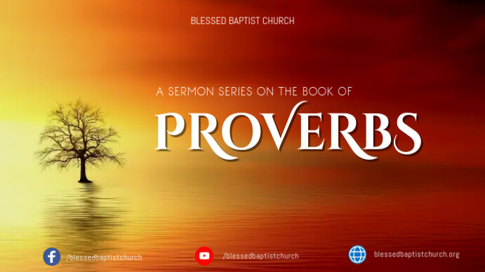 Proverbs Sermon Series Template | PosterMyWall