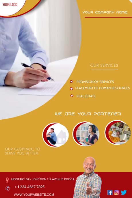 Services Rendered Poster provision of services poster template | PosterMyWall