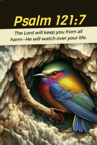 Psalm 121:7 Affiche template