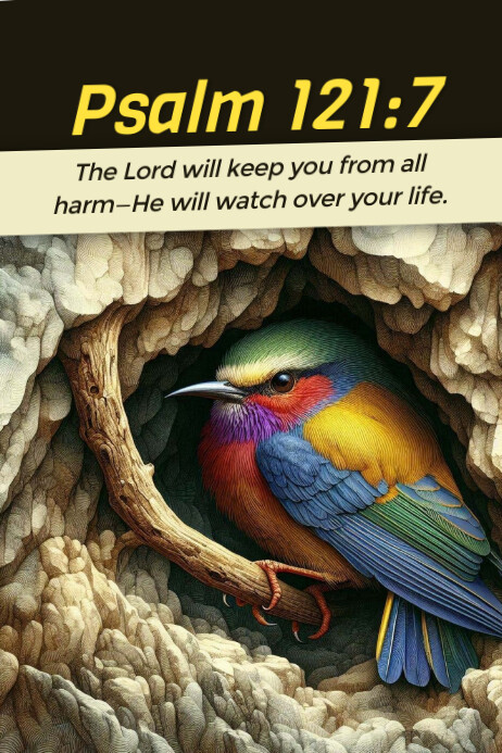 Plantilla de Psalm 121:7 | PosterMyWall