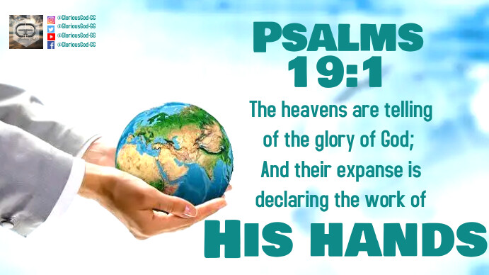 Copy of PSALMS 19:1 | PosterMyWall