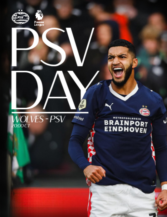 PSV VS WOLVES Template | PosterMyWall