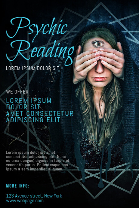 Psychic Reading Flyer Design Template PosterMyWall