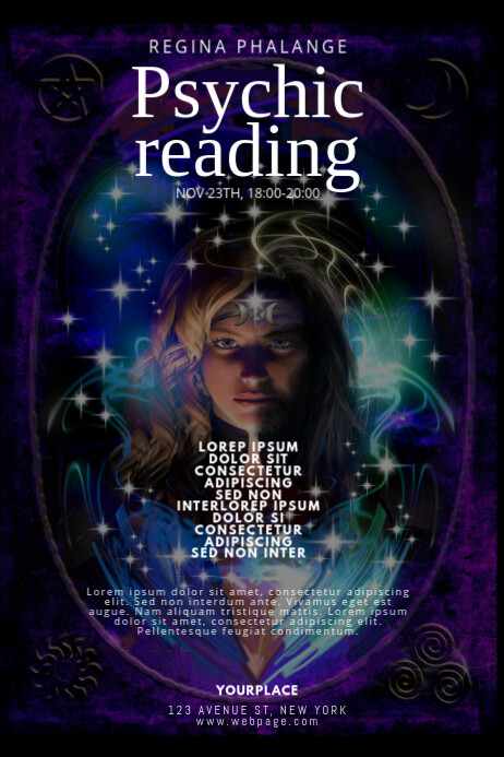 Psychic Reading Flyer Design Template PosterMyWall