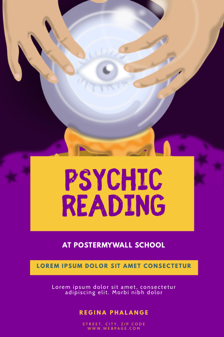 Psychic Reading Flyer Design Template PosterMyWall