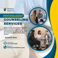 Psychologist Counselling Services Instagram Plasing template