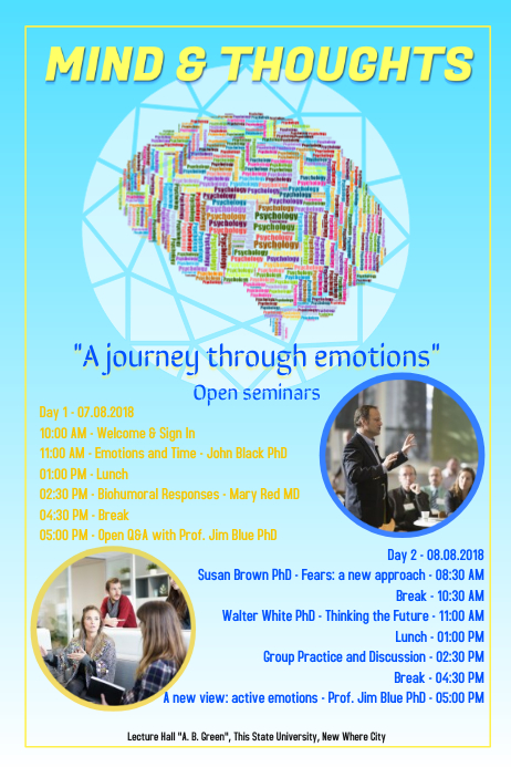 Psychology Poster Template | PosterMyWall