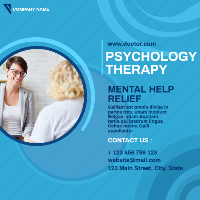 psychology template services advertisement in PosterMyWall