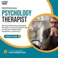 Psychology Therapist Ads Instagram Post template