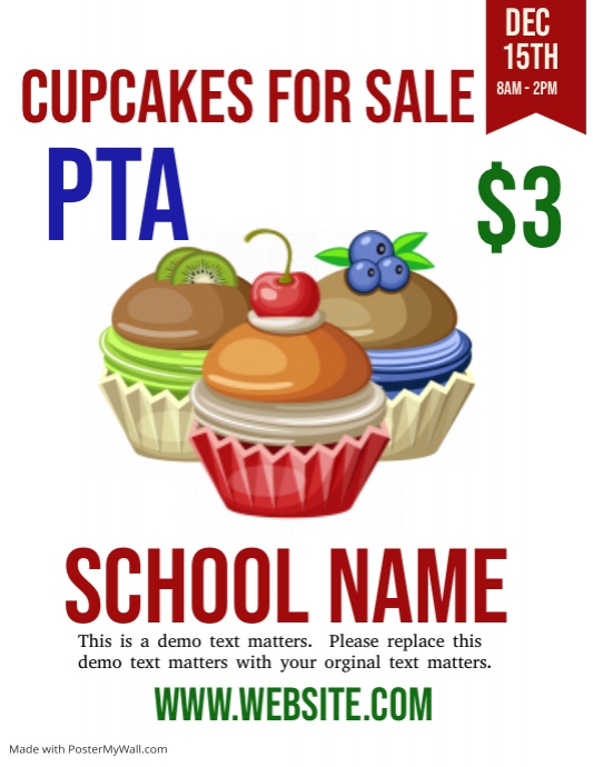 Pta Cupcake Fundraiser Template Pta Cupcake Fundraiser Template