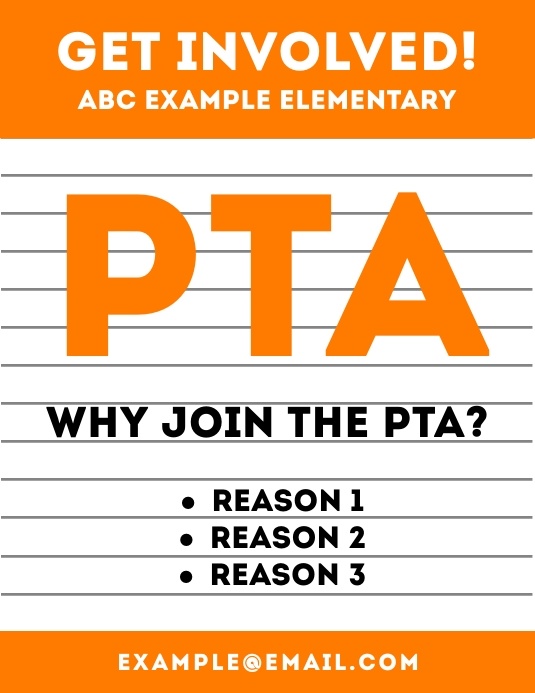 PTA Membership Flyer Template PosterMyWall