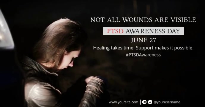 PTSD Awareness Day Facebook Shared Image Template
