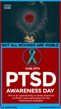 ptsd awareness day instagram story template