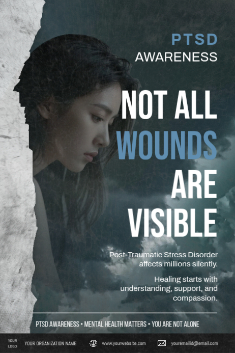 Modèle Vert Ptsd Awareness Affiches | PosterMyWall