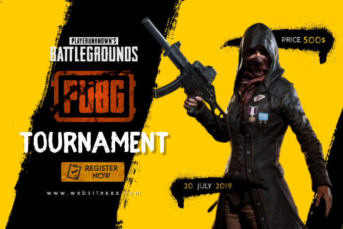 PUBG Game Tournament poster Plakat template