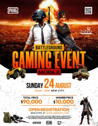 PUBG Gaming Event flyer template