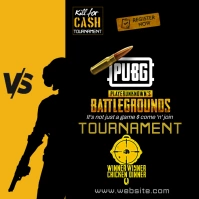 pubg gaming posters Square (1:1) template