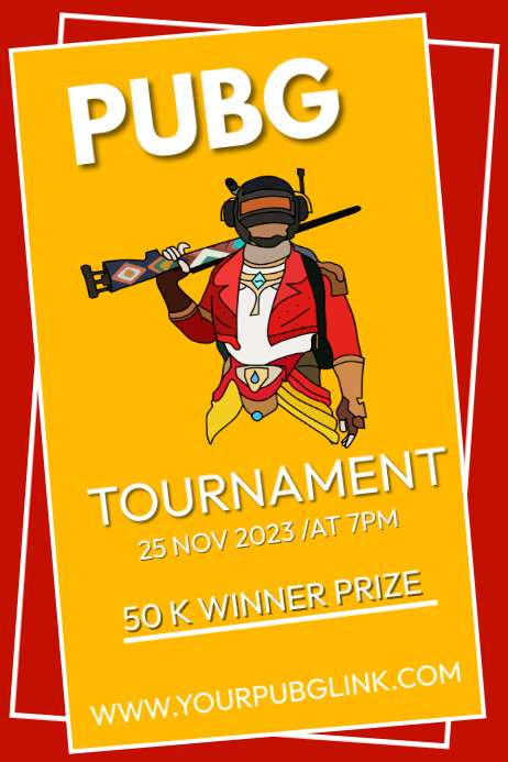 PUBG TOURNAMENT Template PosterMyWall