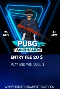 pubg tournament Poster template