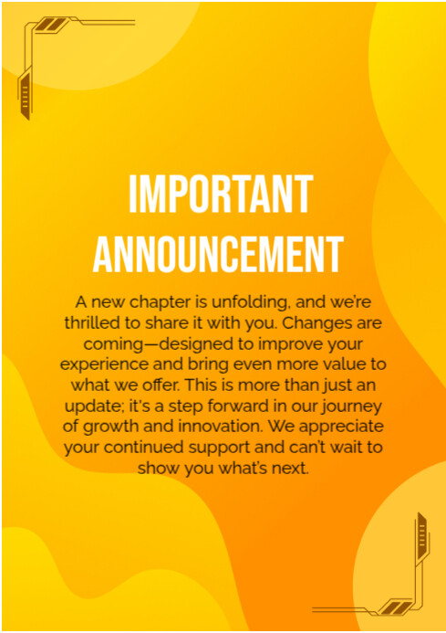 Public news announcement Template | PosterMyWall