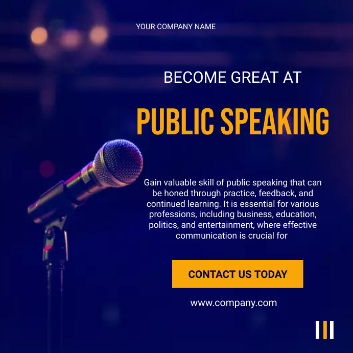 public speaking Template | PosterMyWall