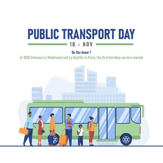 Public Transport Day Instagram Plasing template