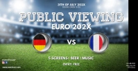 public viewing live watch soccer football ad Copertina evento Facebook template