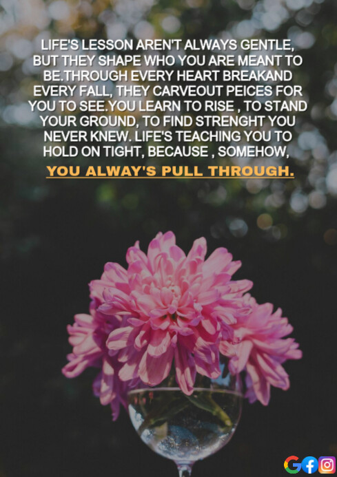 PULL AND THROUGH QUOTE TEMPLATE | PosterMyWall