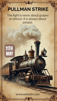 Pullman strike Instagram Story template