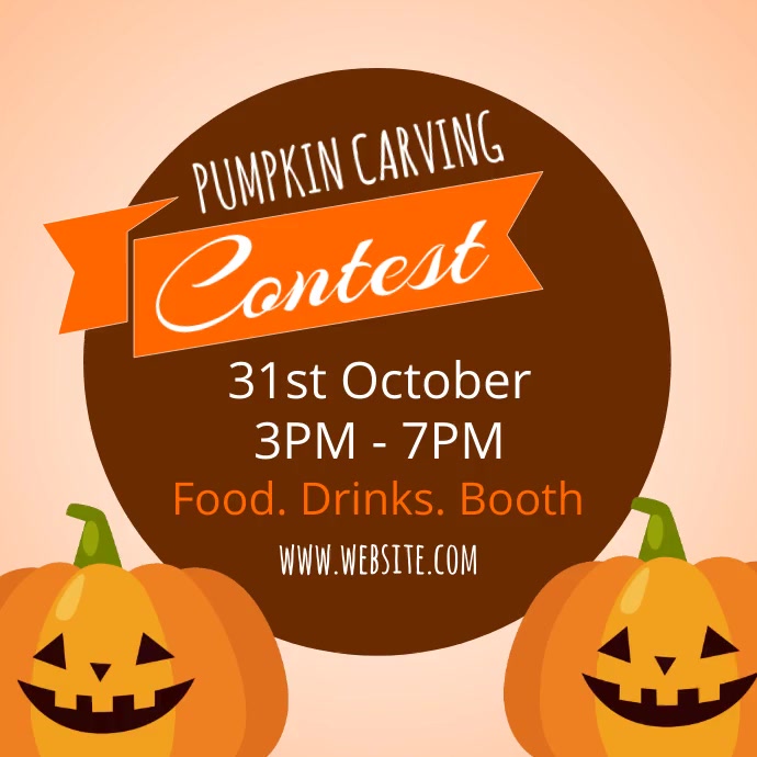 Pumpkin Carving Contest Template PosterMyWall