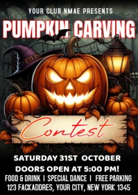 PUMPKIN CARVING CONTEST A1 template