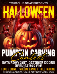 PUMPKIN CARVING CONTEST Flyer (US Letter) template