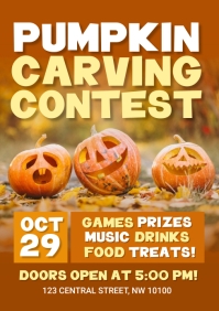 Pumpkin Carving Contest Template PosterMyWall