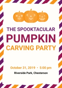 PUMPKIN CARVING PARTY A4 template