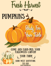 PUMPKIN FARM Template PosterMyWall
