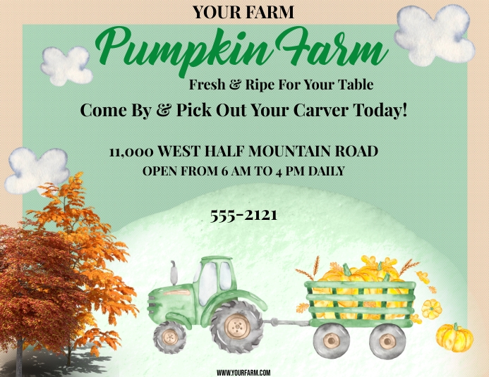 PUMPKIN FARM Template PosterMyWall