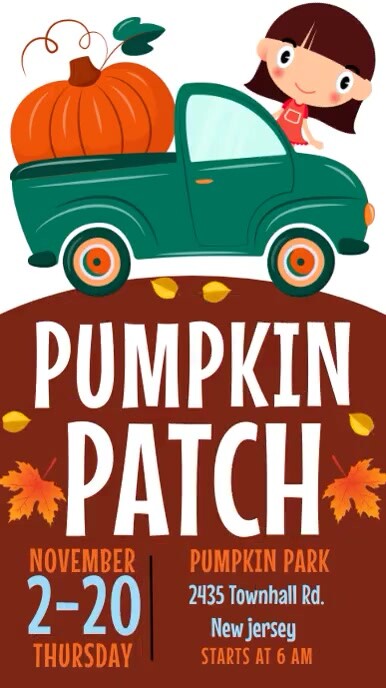 pumpkin patch,pumpkin sale instagram story template