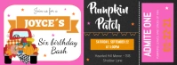 Pumpkin Patch Birthday Invitation Facebook Cover Photo template