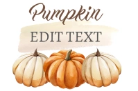 Pumpkin Patch Custom Printable Signs Label template