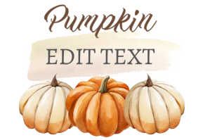 Pumpkin Patch Custom Printable Signs Label template