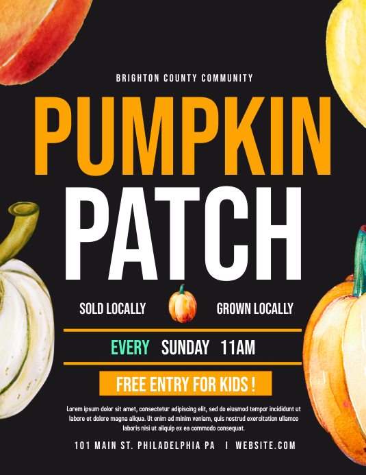 Pumpkin Patch Template PosterMyWall