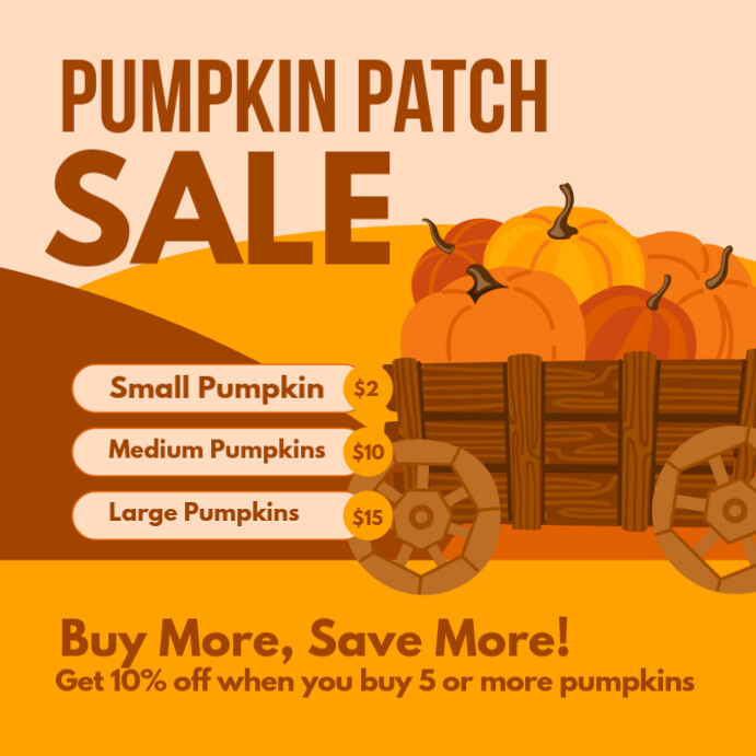 Pumpkin Patch Template PosterMyWall