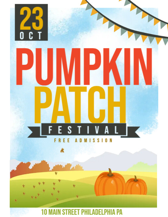 pumpkin patch Template PosterMyWall