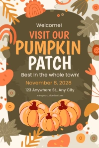 Pumpkin Patch Poster template
