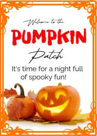 pumpkin patch poster A6 template